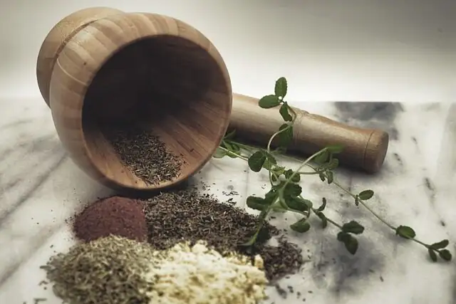 Capsicum annuum small chili mortar pestle