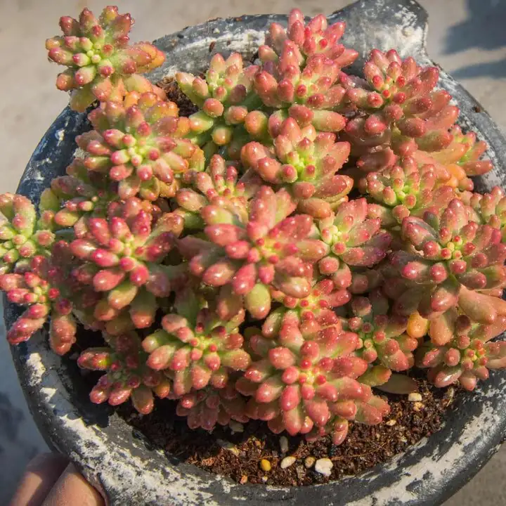 Sedum rubrotinctum red coloration