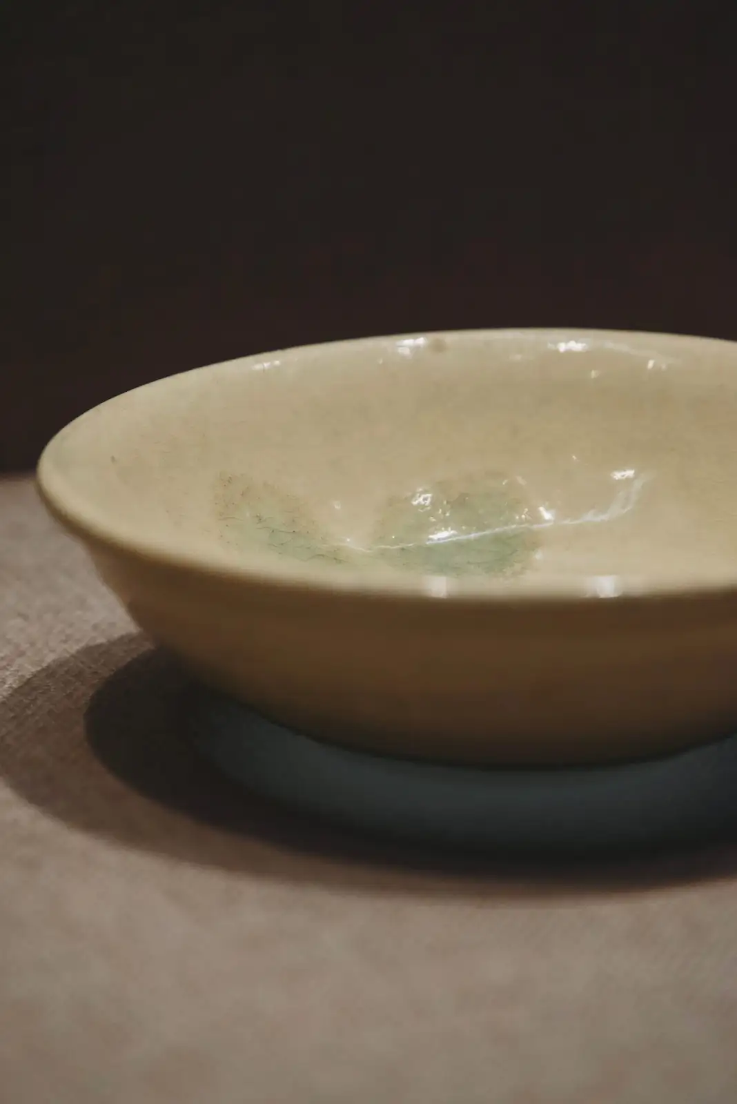 Chinese narcissus shallow ceramic and glass bowls