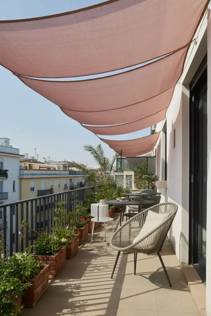 fuchsia summer shade cloth balcony
