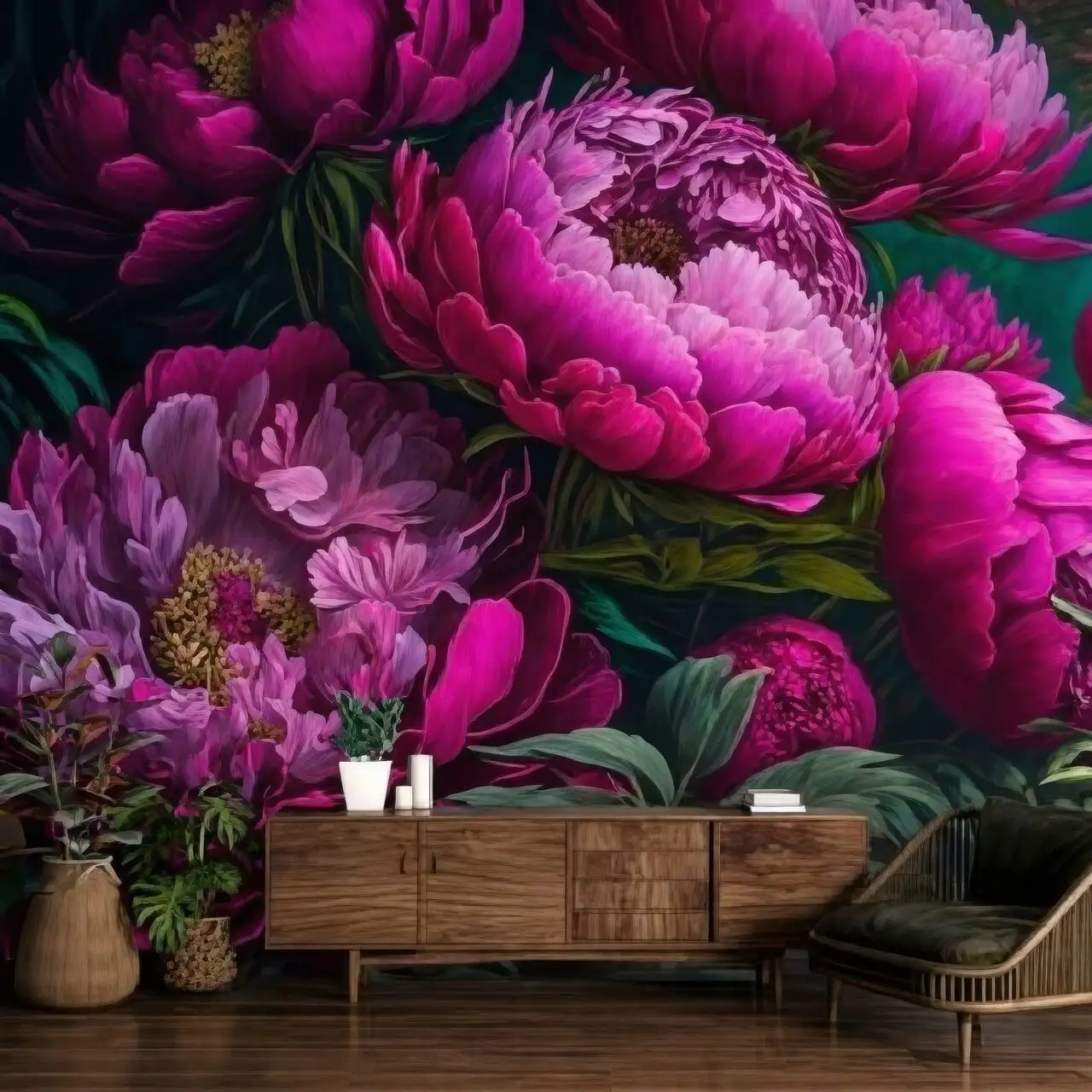 medinilla magnifica dark wall background