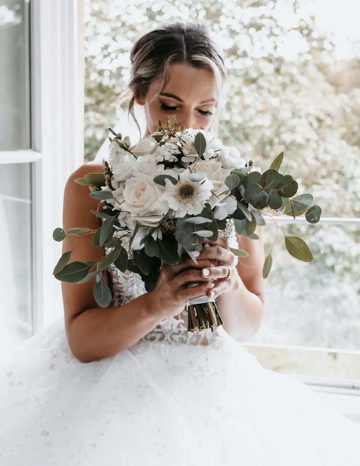 dancing lady orchid wedding bouquet