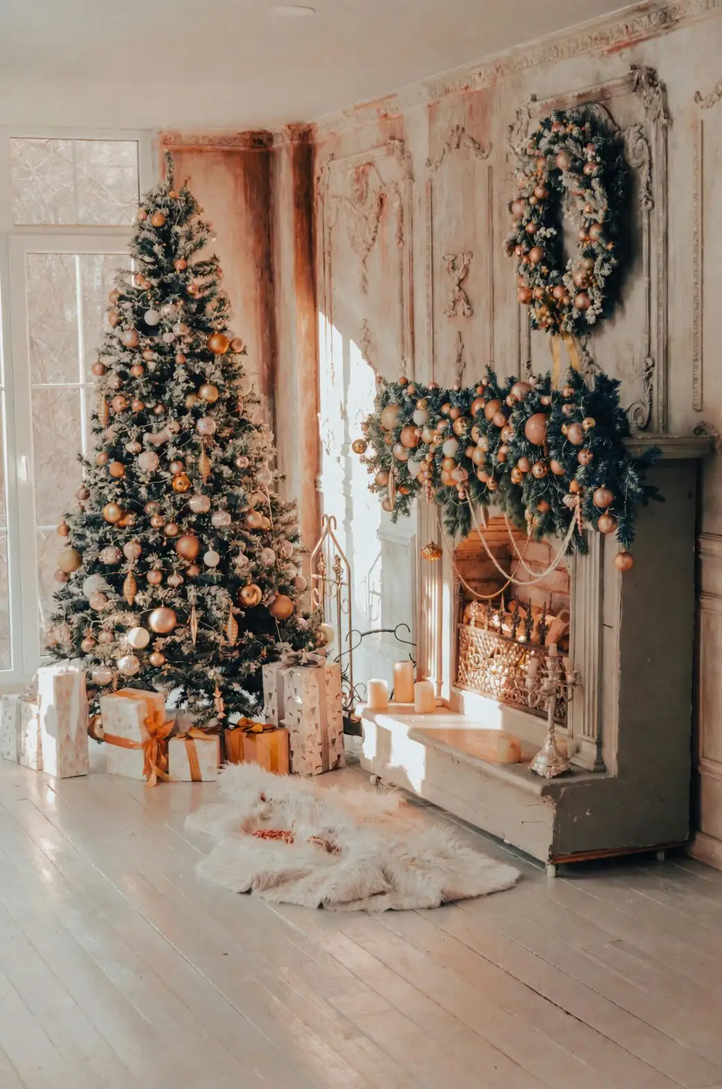 ardisia crenata Christmas decor living room