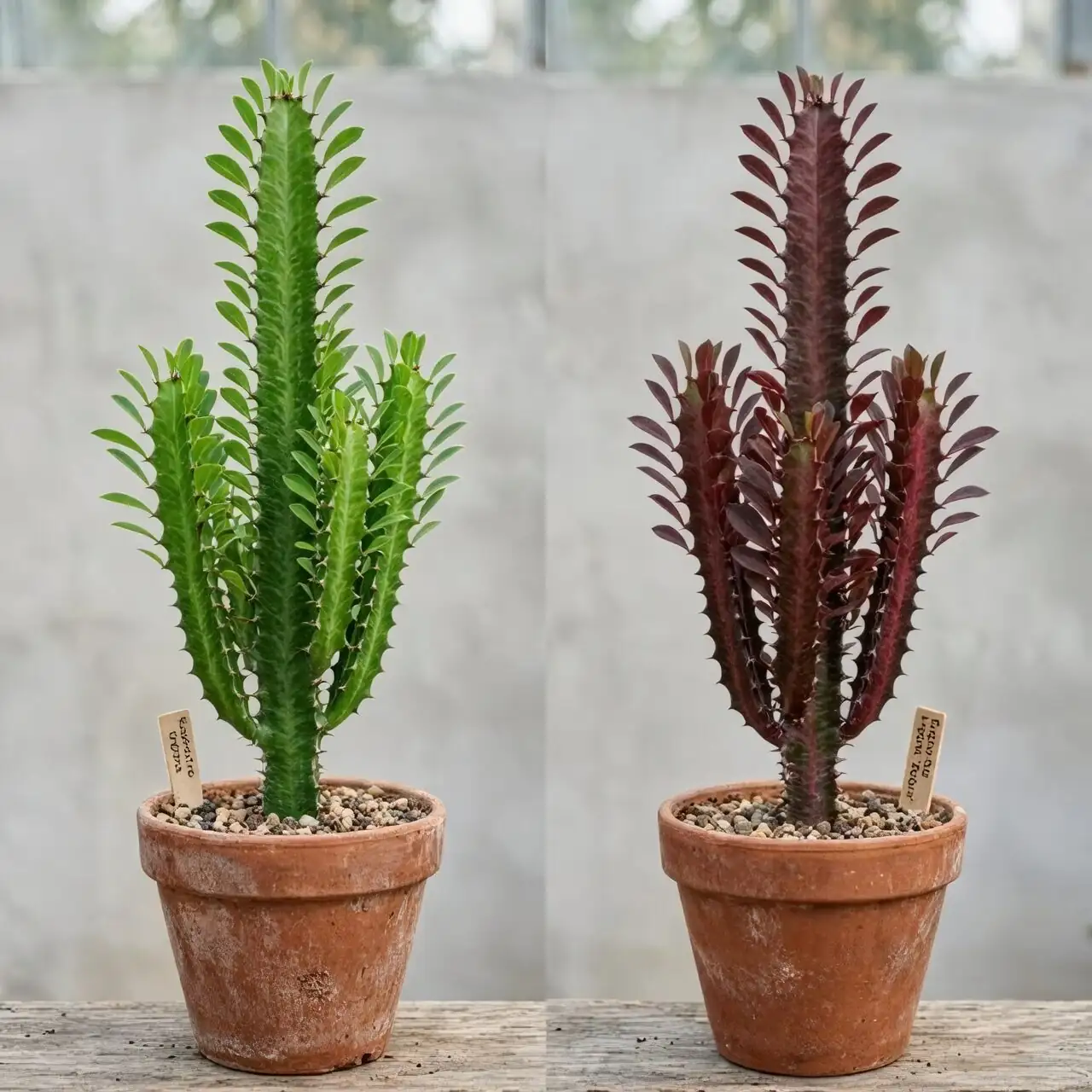 Euphorbia trigona repotting gritty soil