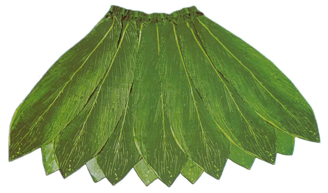 ti plant leaves hula skirt