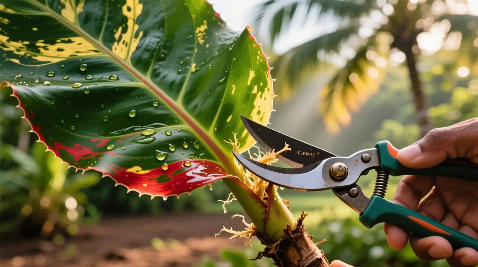 ti plant pruning side shoots