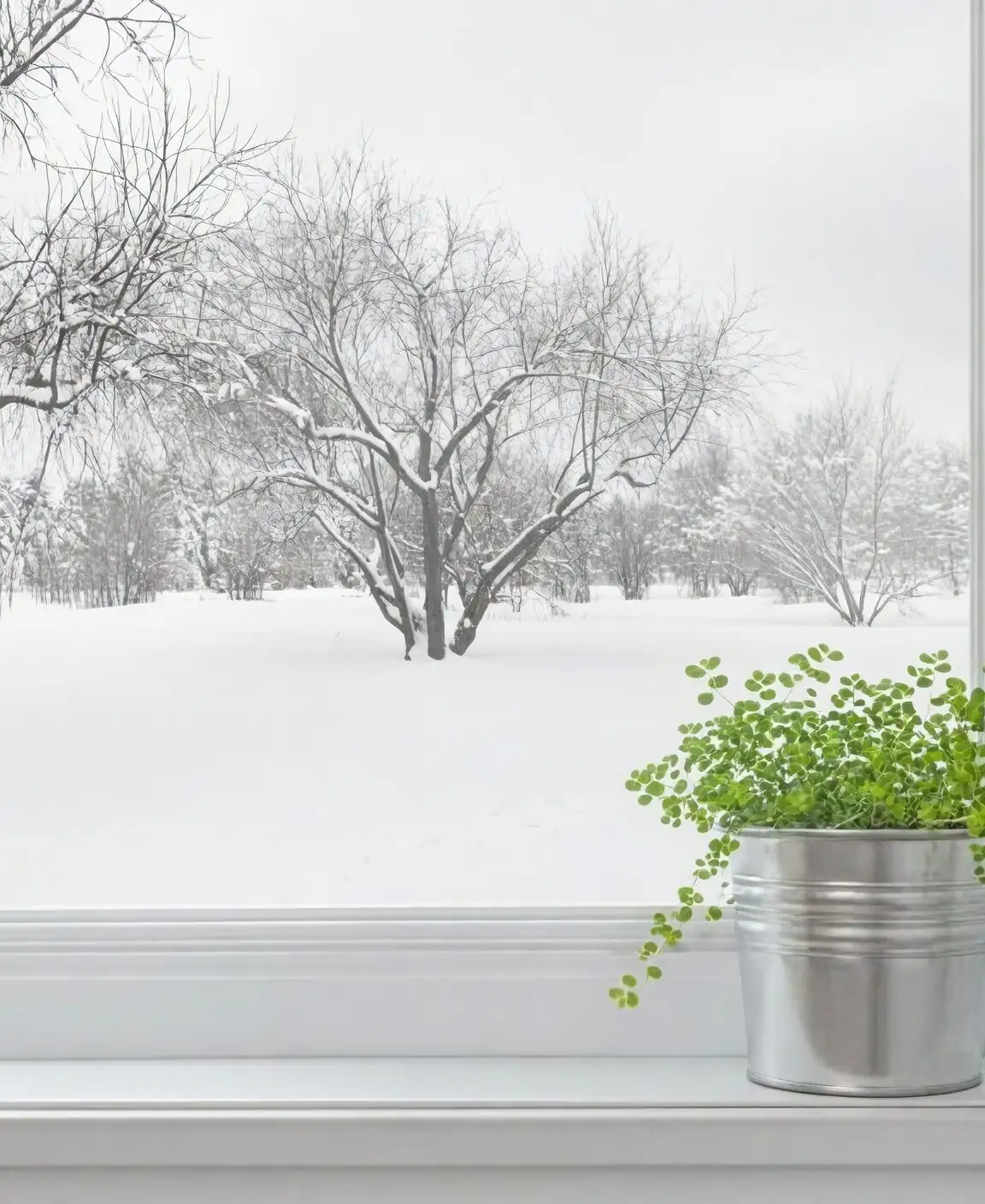 lucky bean plant winter window