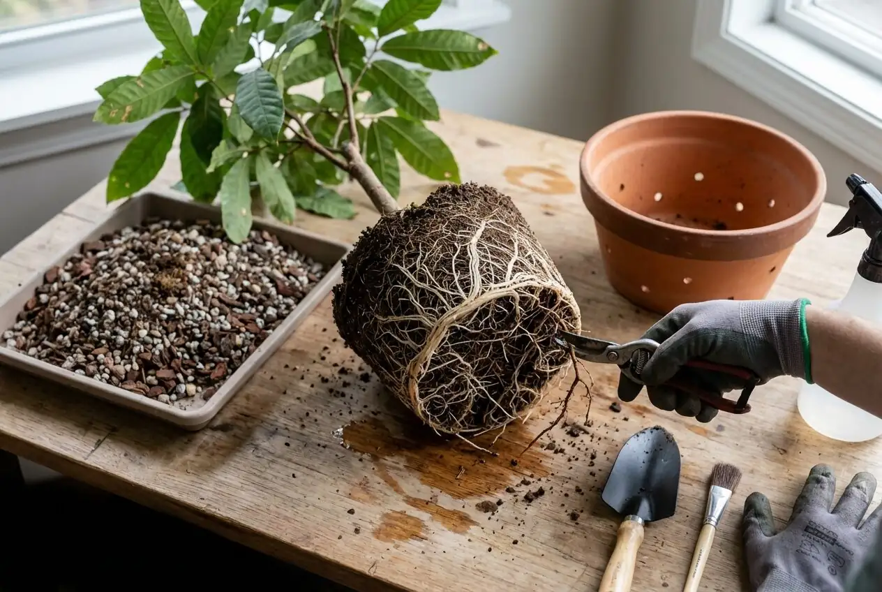 castanospermum australe repotting roots