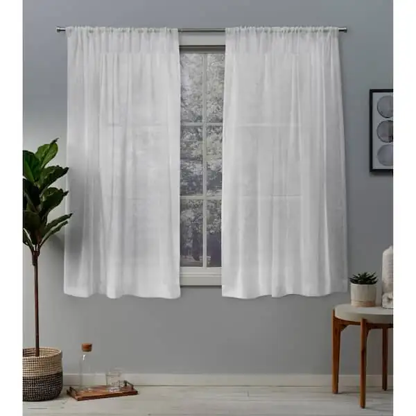 Belgian azalea sheer curtain window
