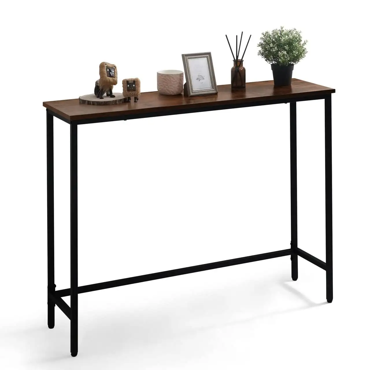 zebra plant entryway console table