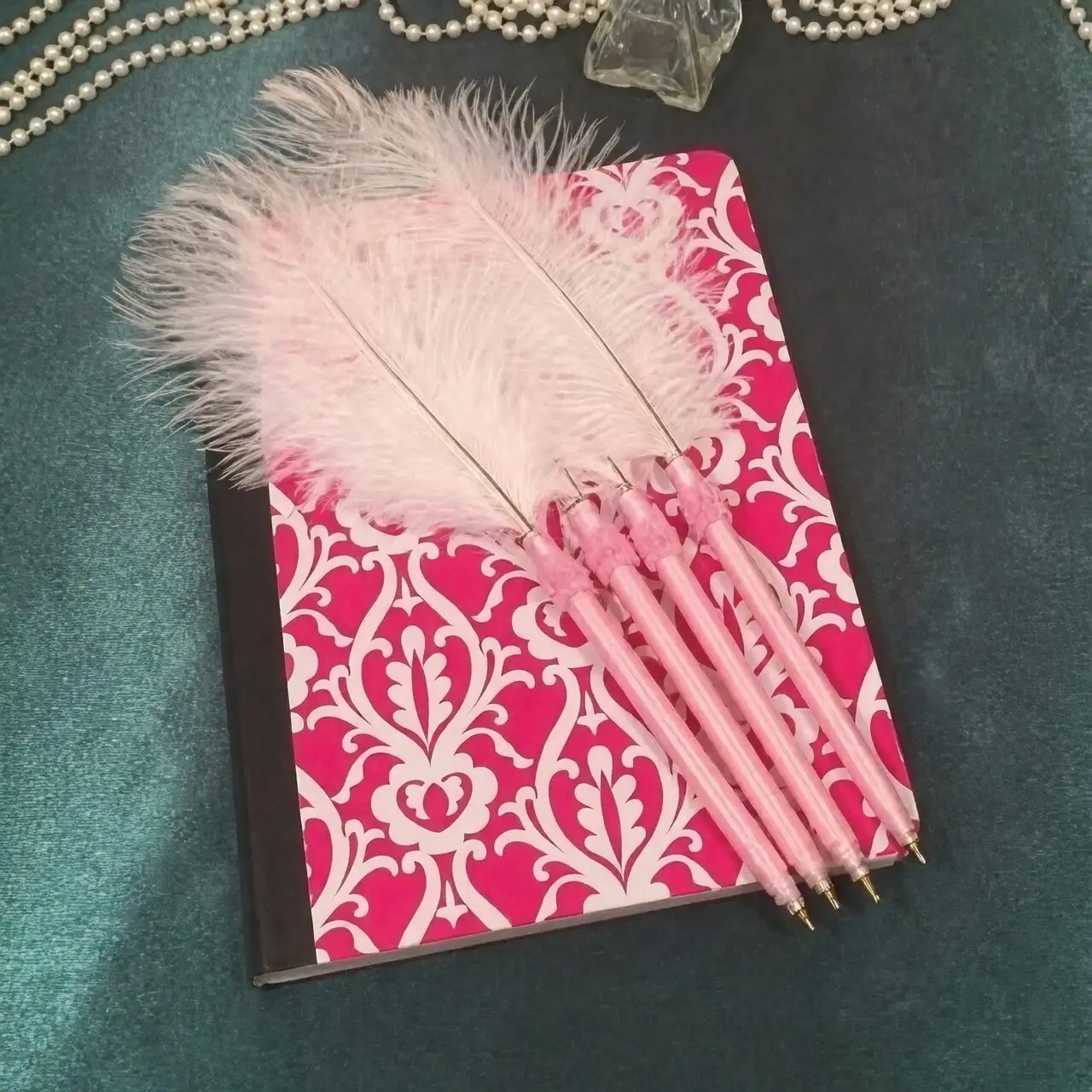 pink quill gift wrapped