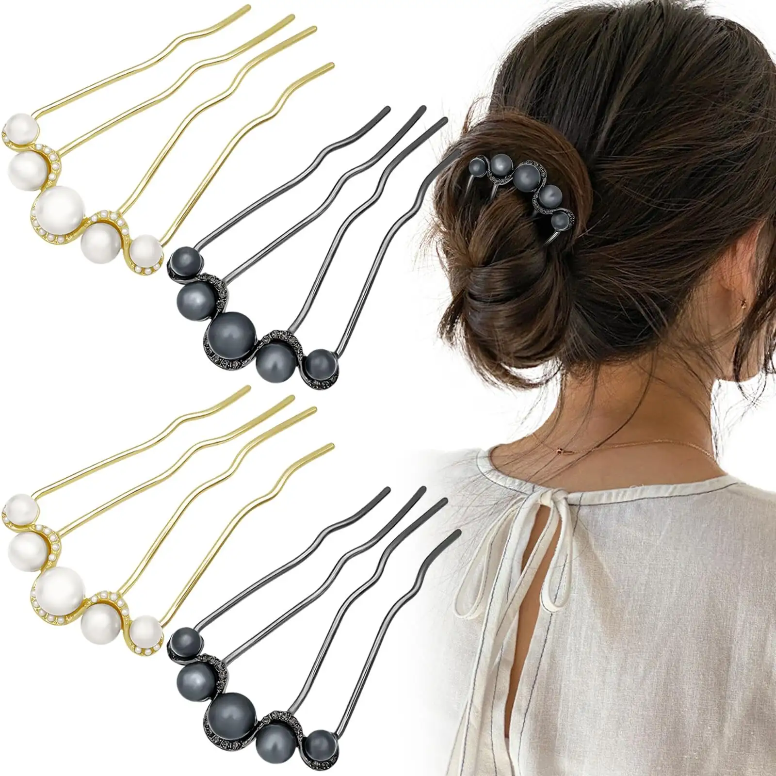 string of pearls layering U pins