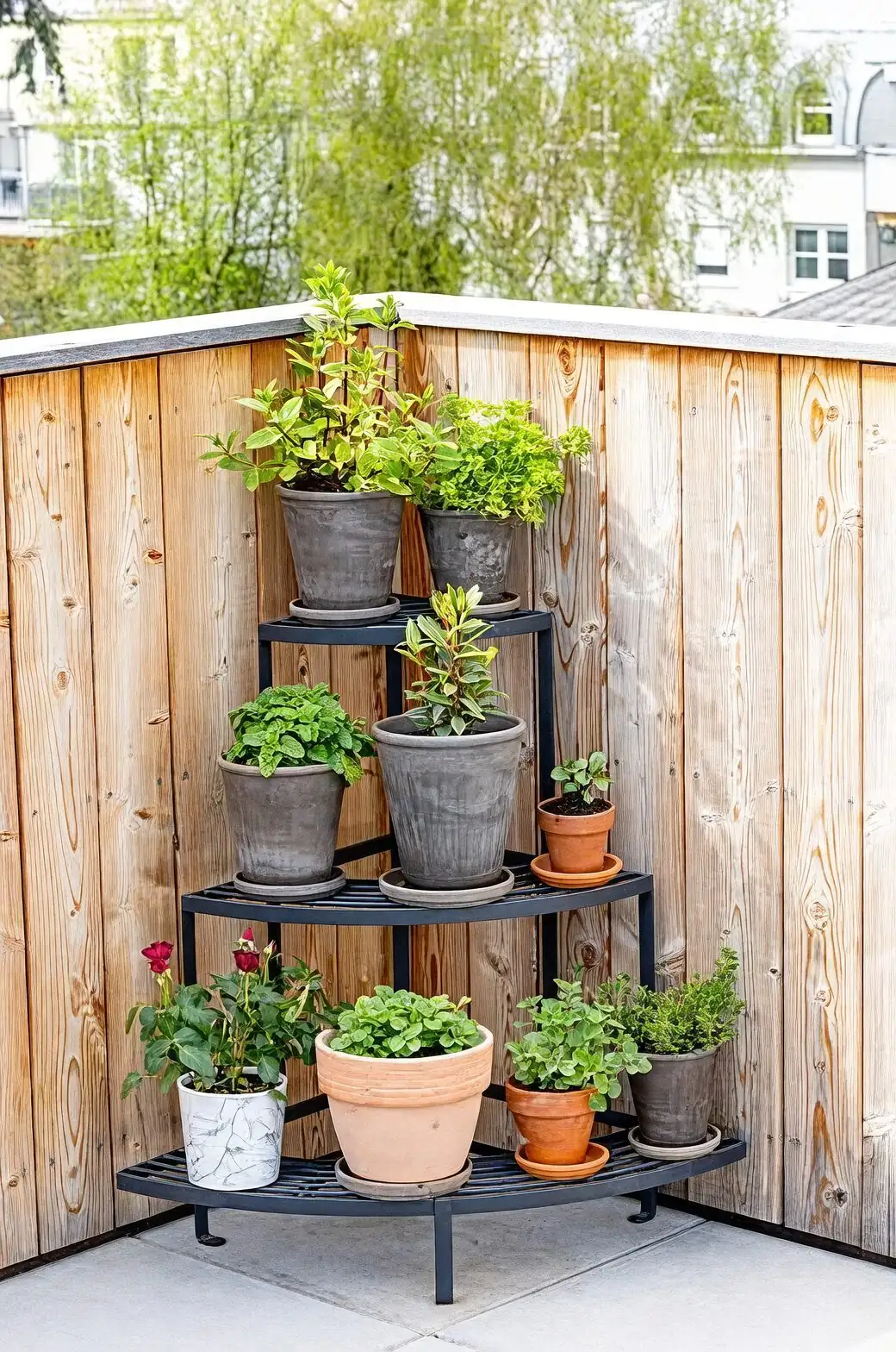 pineapple balcony with rosemary mint lemongrass