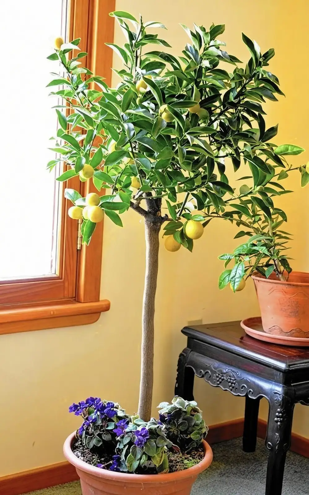 kumquat pruning new shoots hands
