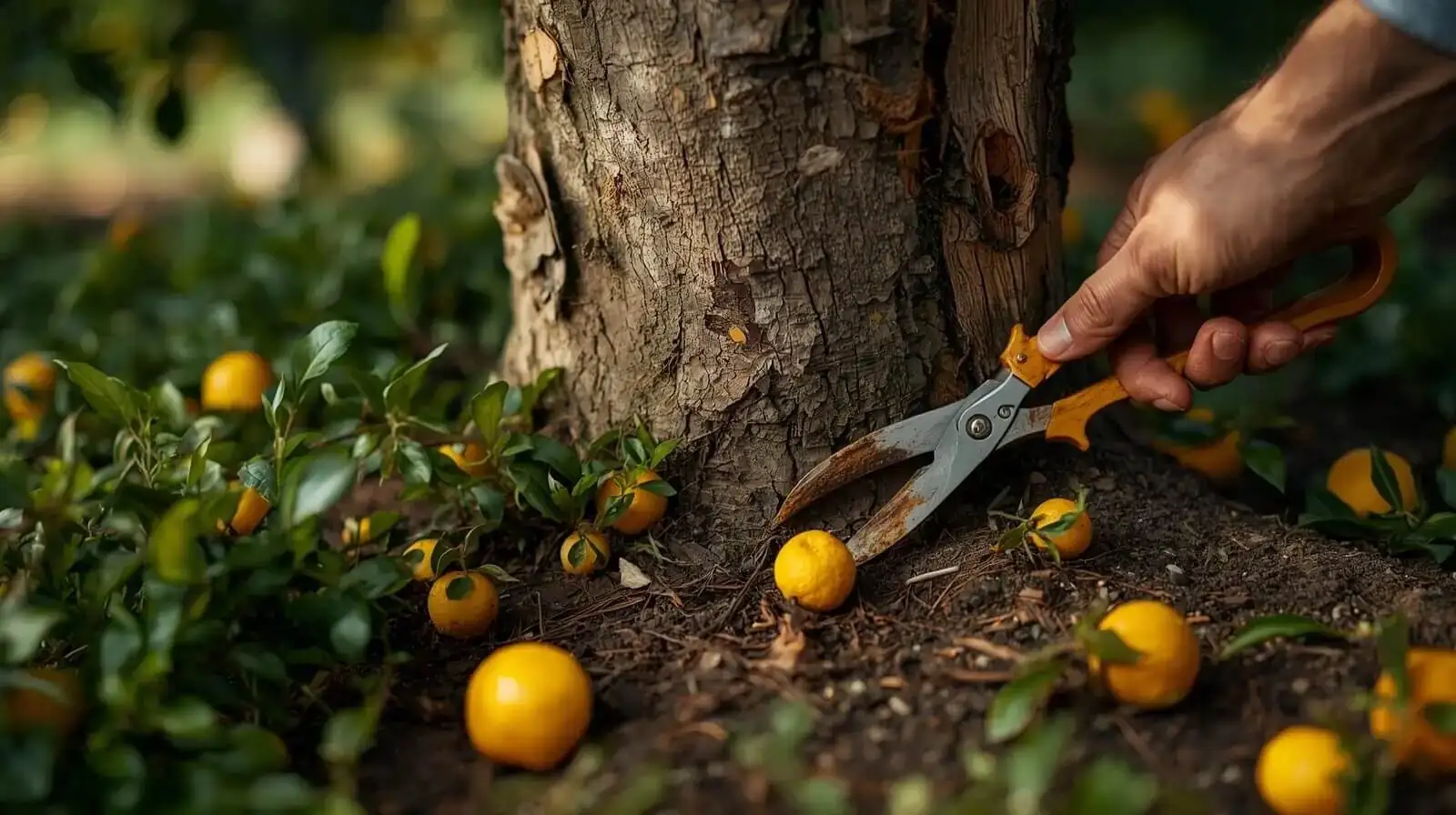 kumquat pruning three branches