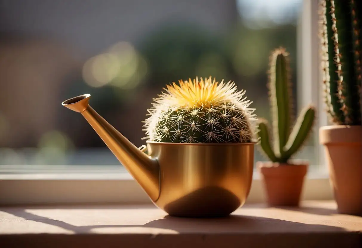 golden barrel cactus sunny south window