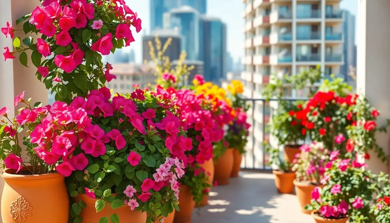 bougainvillea south facing balcony sunlight